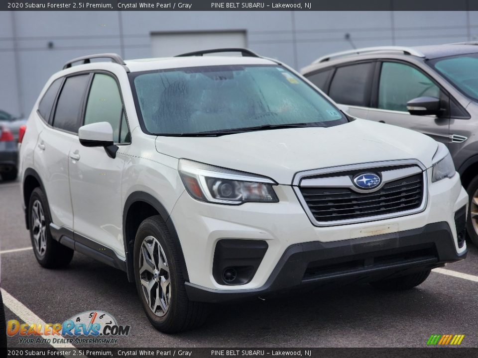 2020 Subaru Forester 2.5i Premium Crystal White Pearl / Gray Photo #3