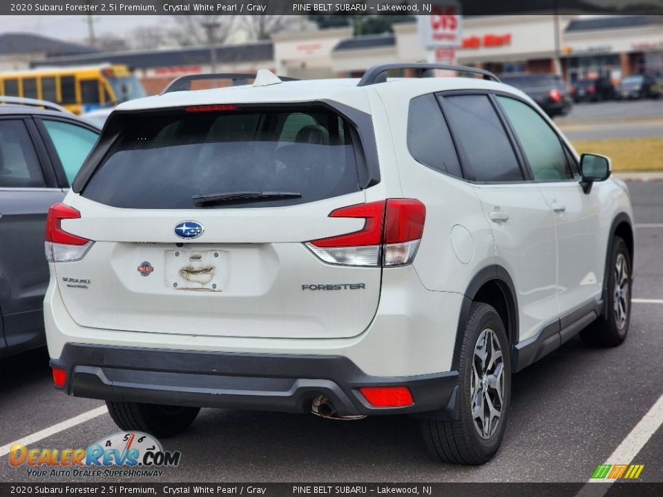 2020 Subaru Forester 2.5i Premium Crystal White Pearl / Gray Photo #4