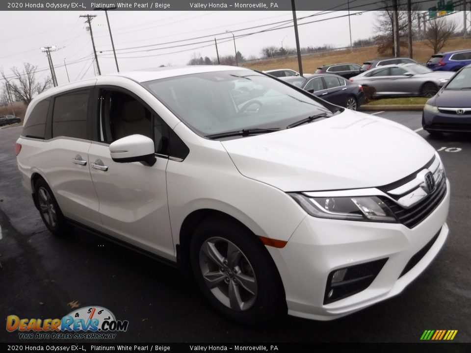 2020 Honda Odyssey EX-L Platinum White Pearl / Beige Photo #6