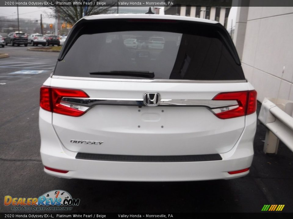 2020 Honda Odyssey EX-L Platinum White Pearl / Beige Photo #8