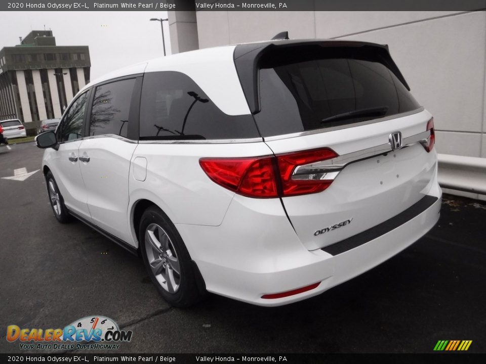 2020 Honda Odyssey EX-L Platinum White Pearl / Beige Photo #9