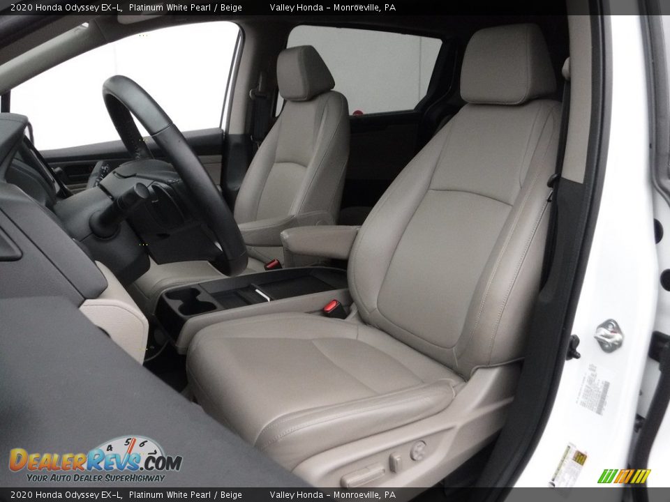 2020 Honda Odyssey EX-L Platinum White Pearl / Beige Photo #15