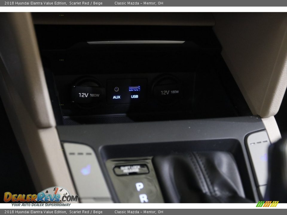2018 Hyundai Elantra Value Edition Scarlet Red / Beige Photo #13