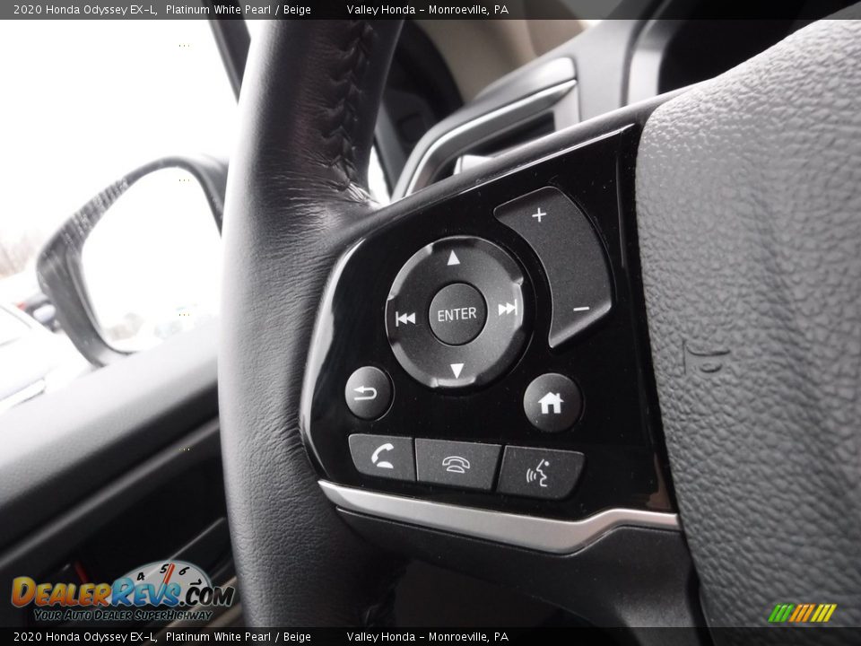 2020 Honda Odyssey EX-L Platinum White Pearl / Beige Photo #27