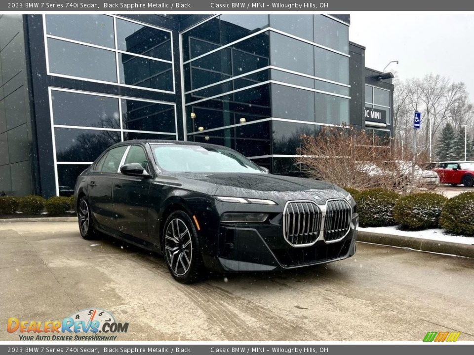 2023 BMW 7 Series 740i Sedan Black Sapphire Metallic / Black Photo #1