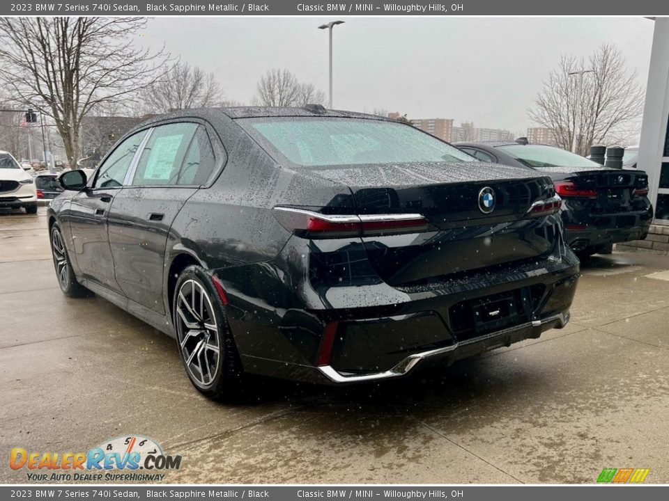 2023 BMW 7 Series 740i Sedan Black Sapphire Metallic / Black Photo #3