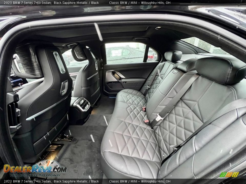 Rear Seat of 2023 BMW 7 Series 740i Sedan Photo #5