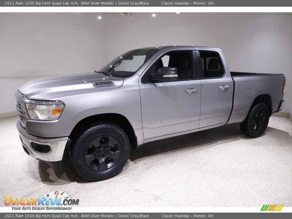 Front 3/4 View of 2021 Ram 1500 Big Horn Quad Cab 4x4 Photo #3