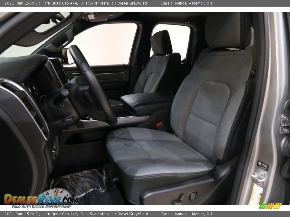 2021 Ram 1500 Big Horn Quad Cab 4x4 Billet Silver Metallic / Diesel Gray/Black Photo #5