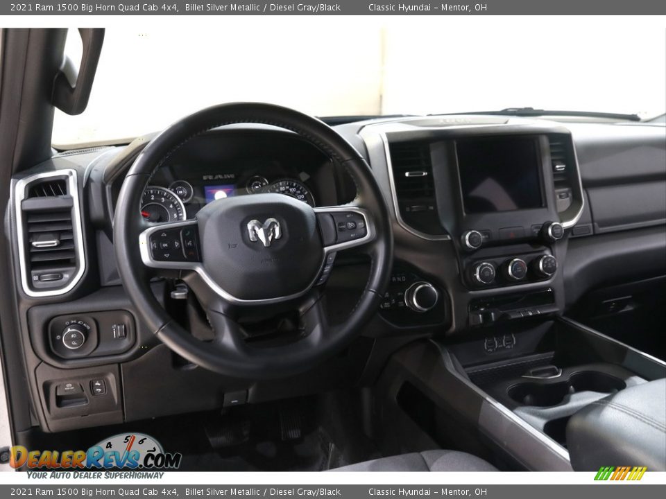 2021 Ram 1500 Big Horn Quad Cab 4x4 Billet Silver Metallic / Diesel Gray/Black Photo #6