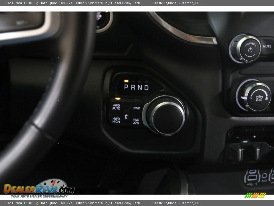 2021 Ram 1500 Big Horn Quad Cab 4x4 Billet Silver Metallic / Diesel Gray/Black Photo #14