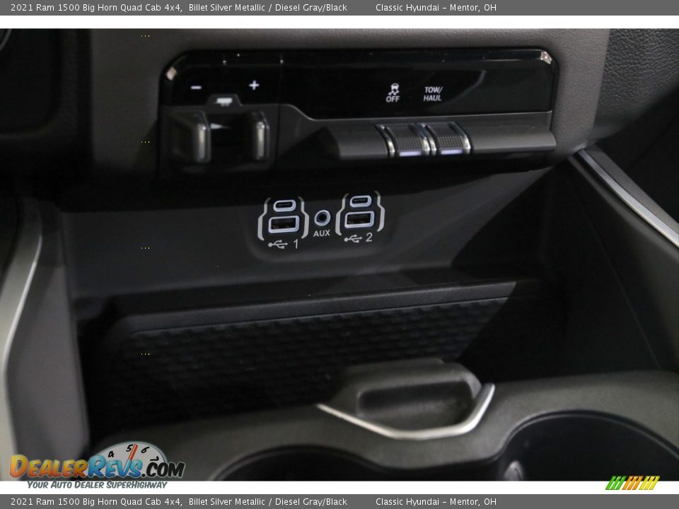 2021 Ram 1500 Big Horn Quad Cab 4x4 Billet Silver Metallic / Diesel Gray/Black Photo #15
