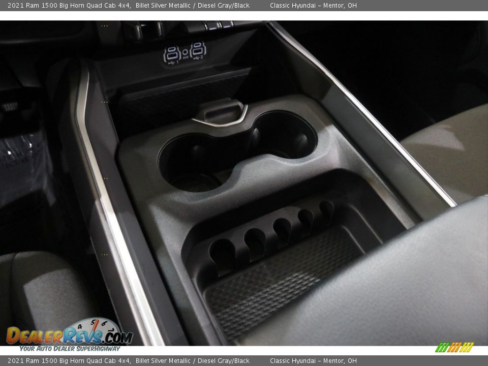 2021 Ram 1500 Big Horn Quad Cab 4x4 Billet Silver Metallic / Diesel Gray/Black Photo #16