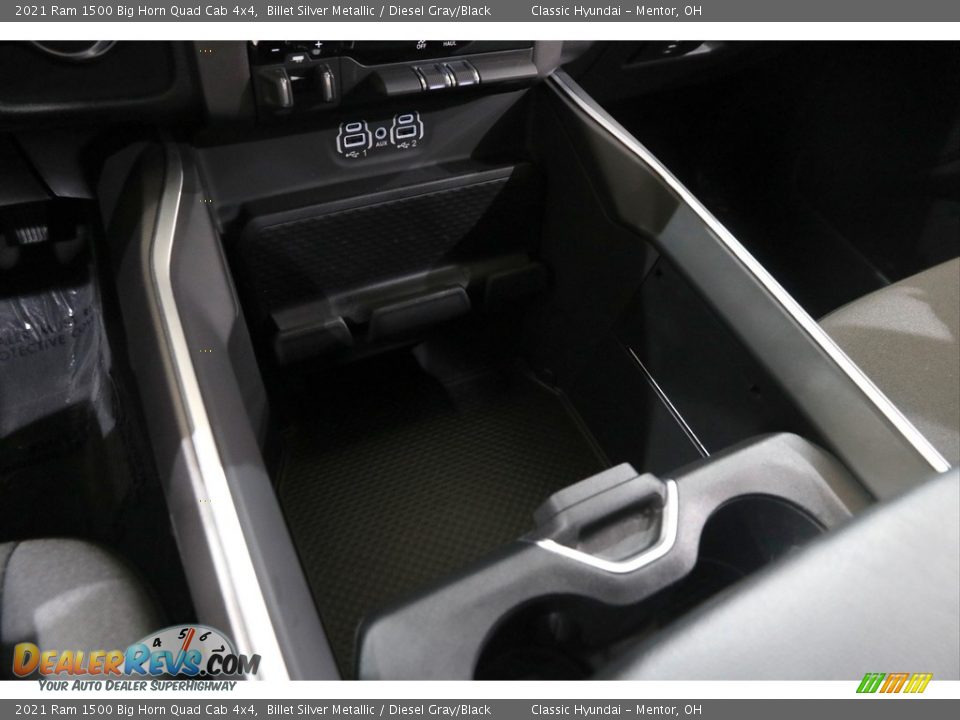2021 Ram 1500 Big Horn Quad Cab 4x4 Billet Silver Metallic / Diesel Gray/Black Photo #17