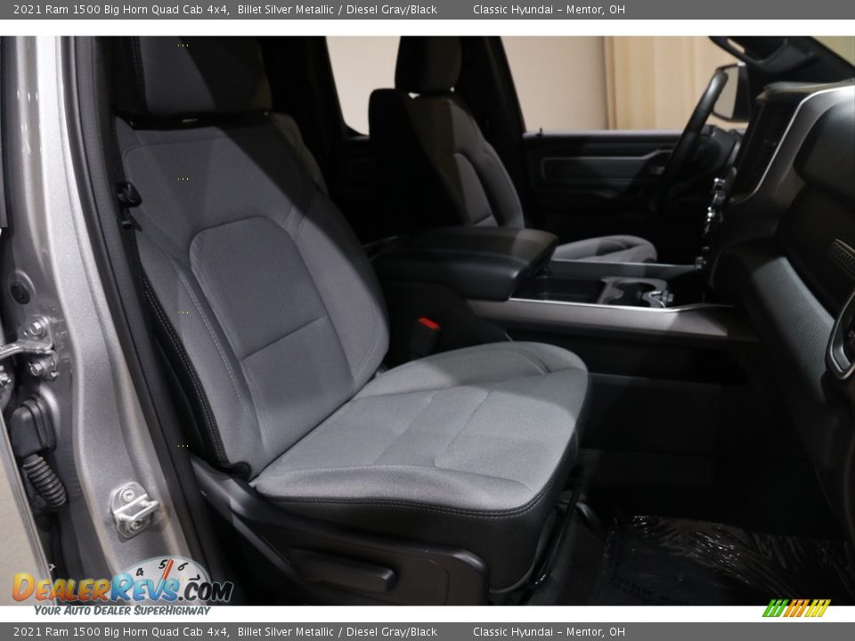 2021 Ram 1500 Big Horn Quad Cab 4x4 Billet Silver Metallic / Diesel Gray/Black Photo #18