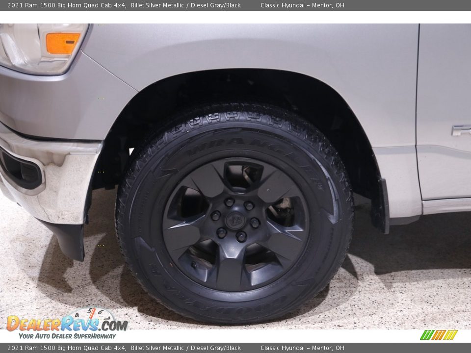 2021 Ram 1500 Big Horn Quad Cab 4x4 Billet Silver Metallic / Diesel Gray/Black Photo #23