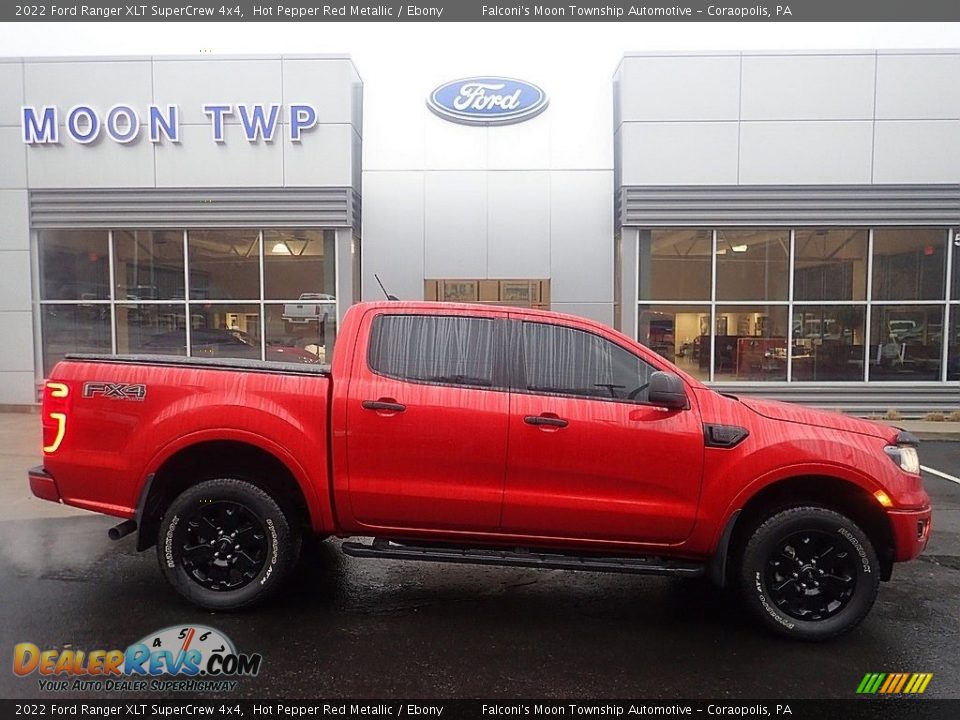 2022 Ford Ranger XLT SuperCrew 4x4 Hot Pepper Red Metallic / Ebony Photo #1