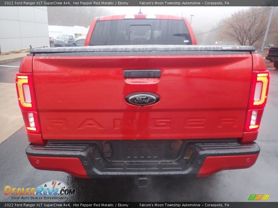 2022 Ford Ranger XLT SuperCrew 4x4 Hot Pepper Red Metallic / Ebony Photo #3