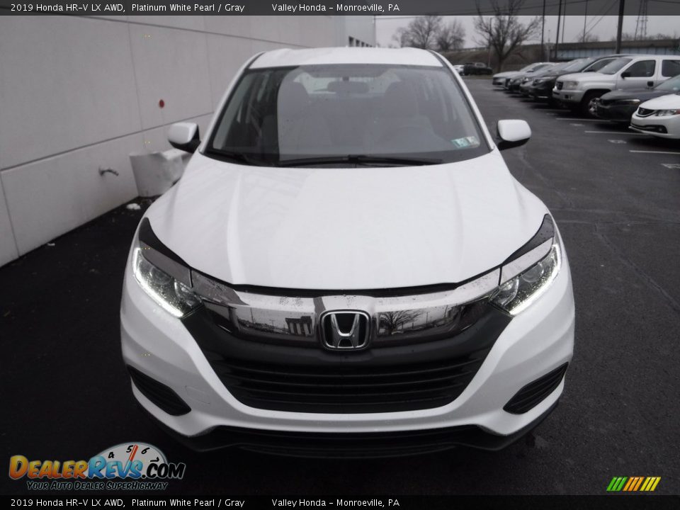 2019 Honda HR-V LX AWD Platinum White Pearl / Gray Photo #4