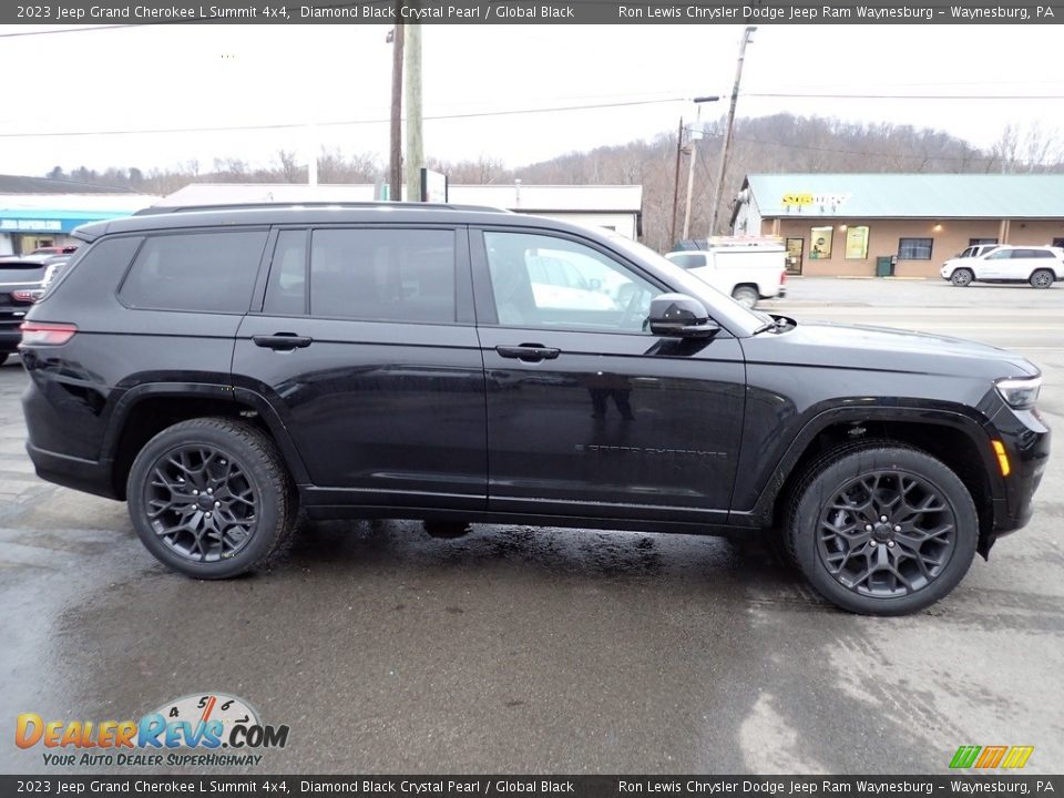 2023 Jeep Grand Cherokee L Summit 4x4 Diamond Black Crystal Pearl / Global Black Photo #7