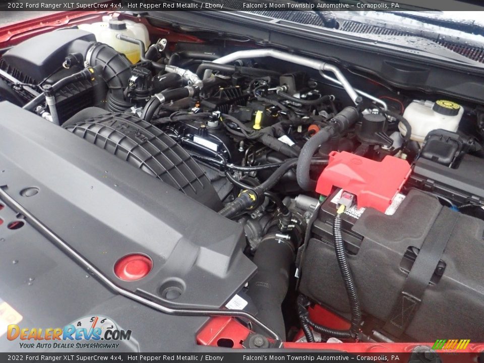 2022 Ford Ranger XLT SuperCrew 4x4 Hot Pepper Red Metallic / Ebony Photo #30