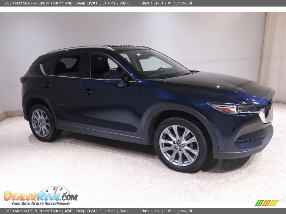 2020 Mazda CX-5 Grand Touring AWD Deep Crystal Blue Mica / Black Photo #1