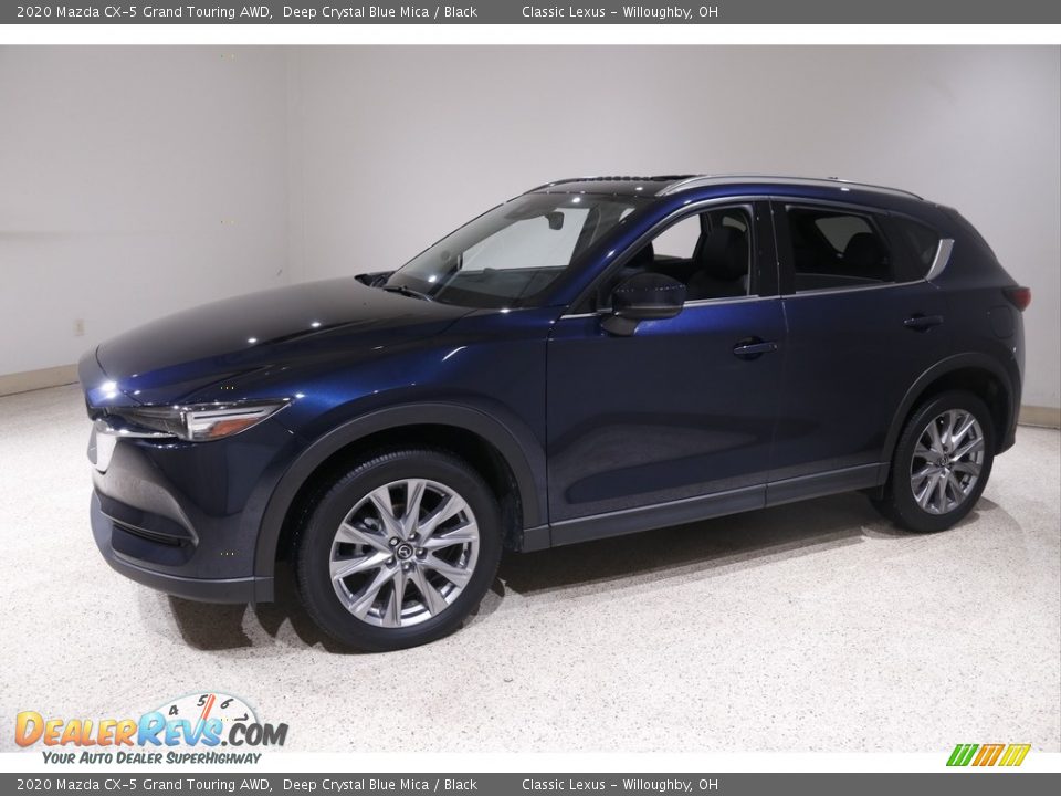 2020 Mazda CX-5 Grand Touring AWD Deep Crystal Blue Mica / Black Photo #3