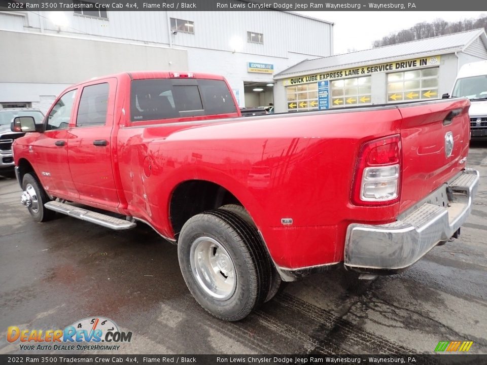 2022 Ram 3500 Tradesman Crew Cab 4x4 Flame Red / Black Photo #3