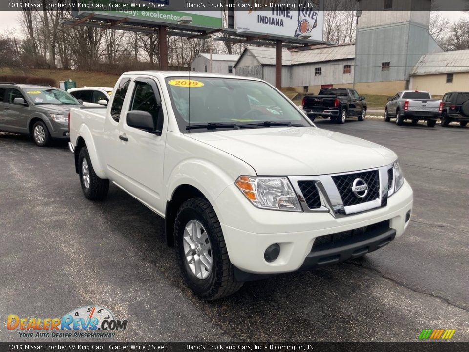 2019 Nissan Frontier SV King Cab Glacier White / Steel Photo #7