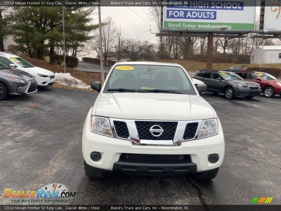 2019 Nissan Frontier SV King Cab Glacier White / Steel Photo #8