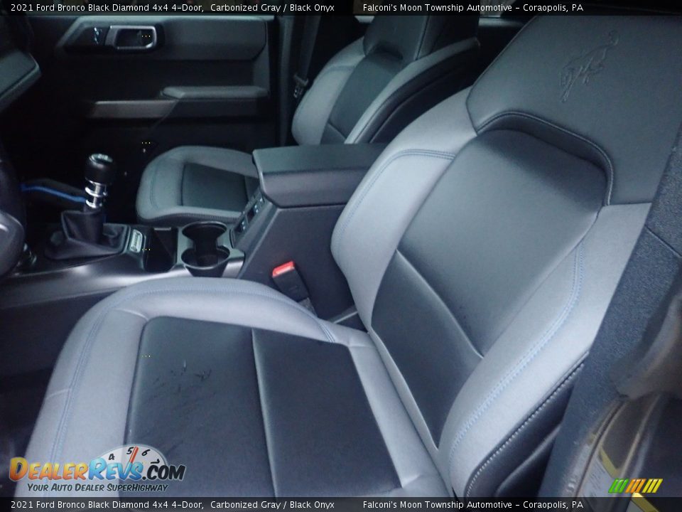 Front Seat of 2021 Ford Bronco Black Diamond 4x4 4-Door Photo #17