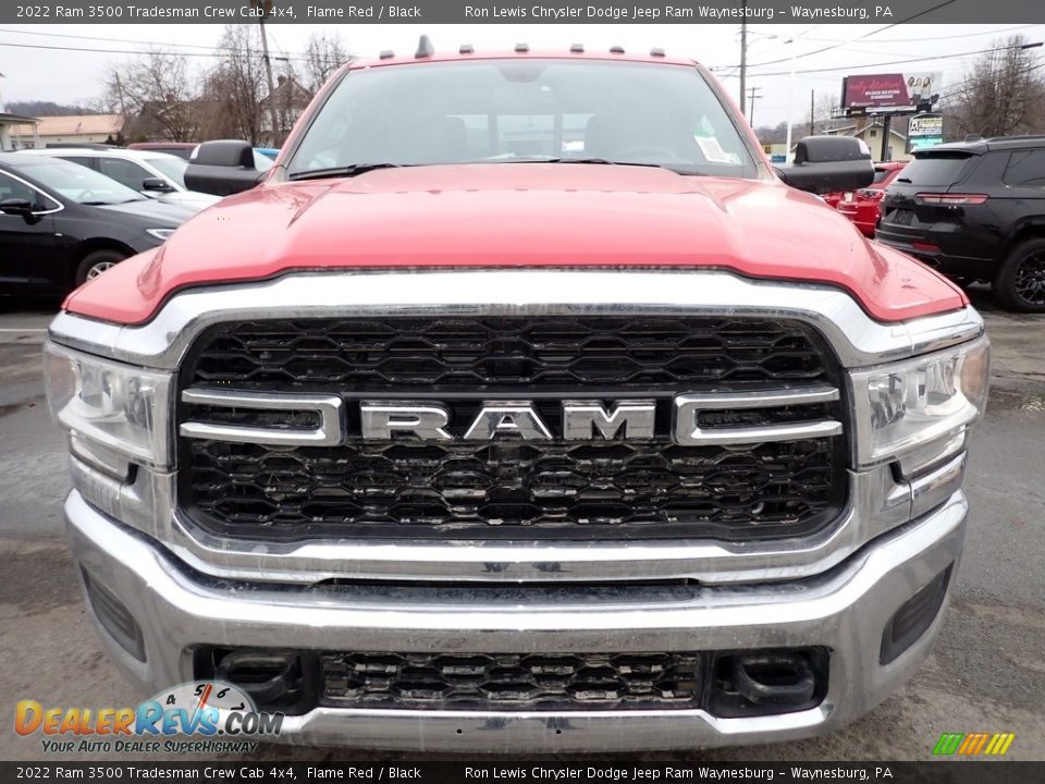 2022 Ram 3500 Tradesman Crew Cab 4x4 Flame Red / Black Photo #9