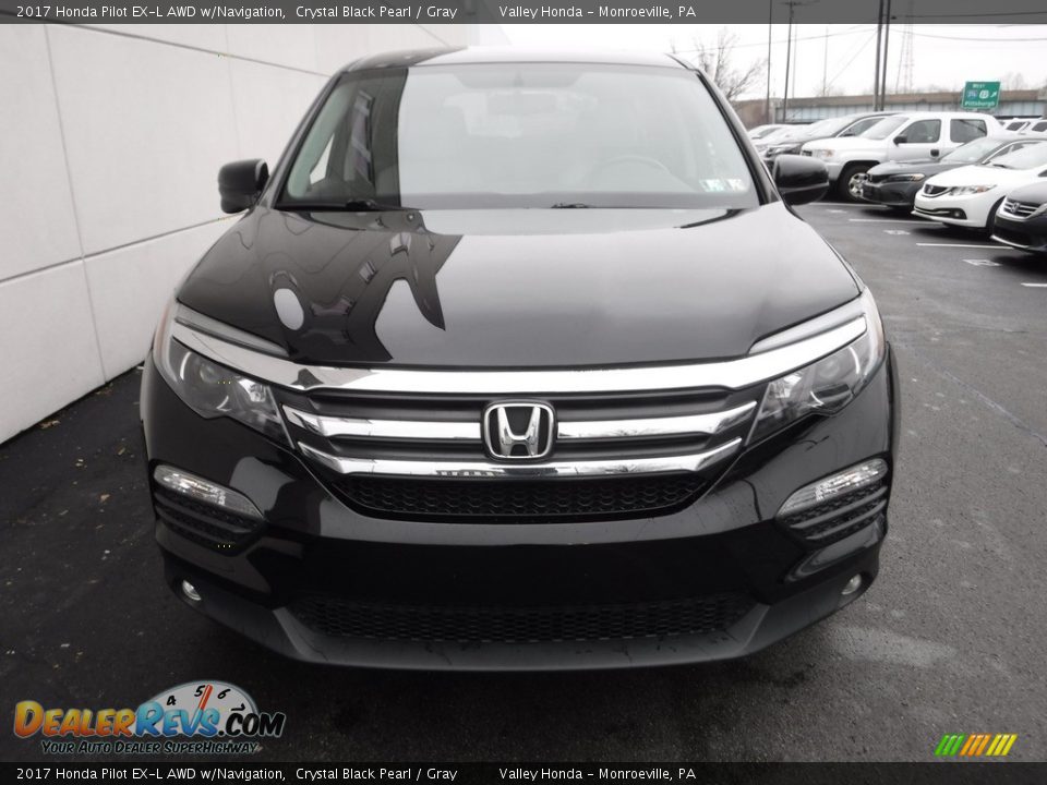 2017 Honda Pilot EX-L AWD w/Navigation Crystal Black Pearl / Gray Photo #5