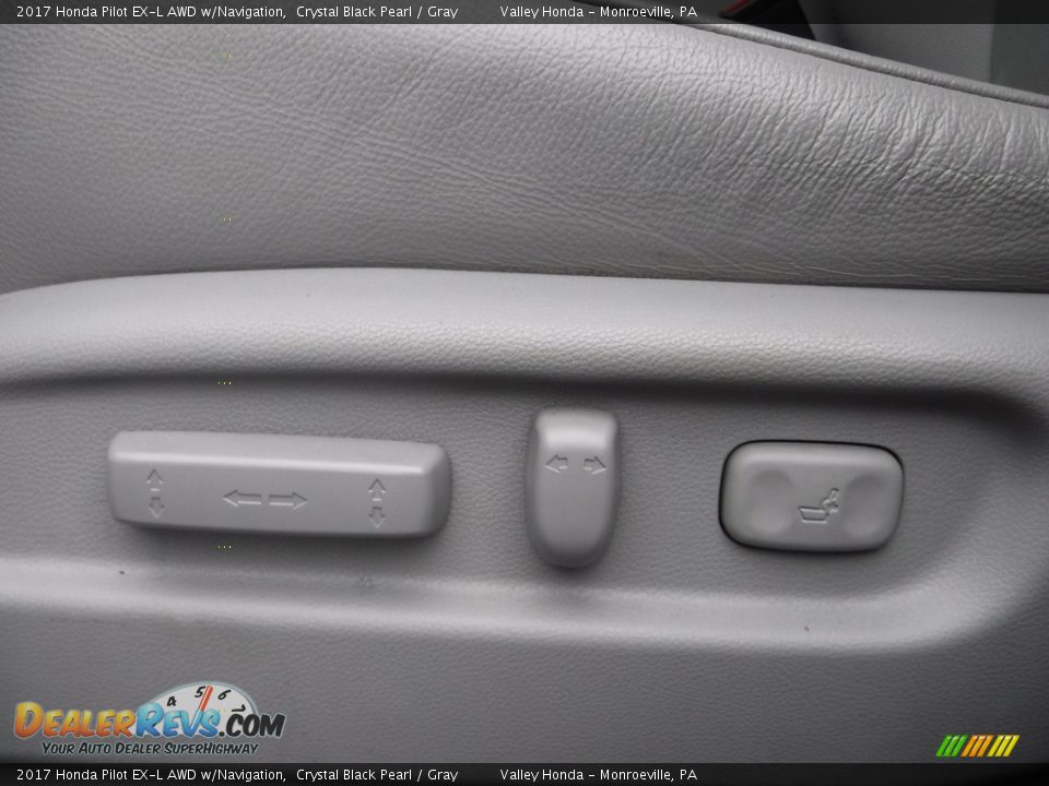 2017 Honda Pilot EX-L AWD w/Navigation Crystal Black Pearl / Gray Photo #14