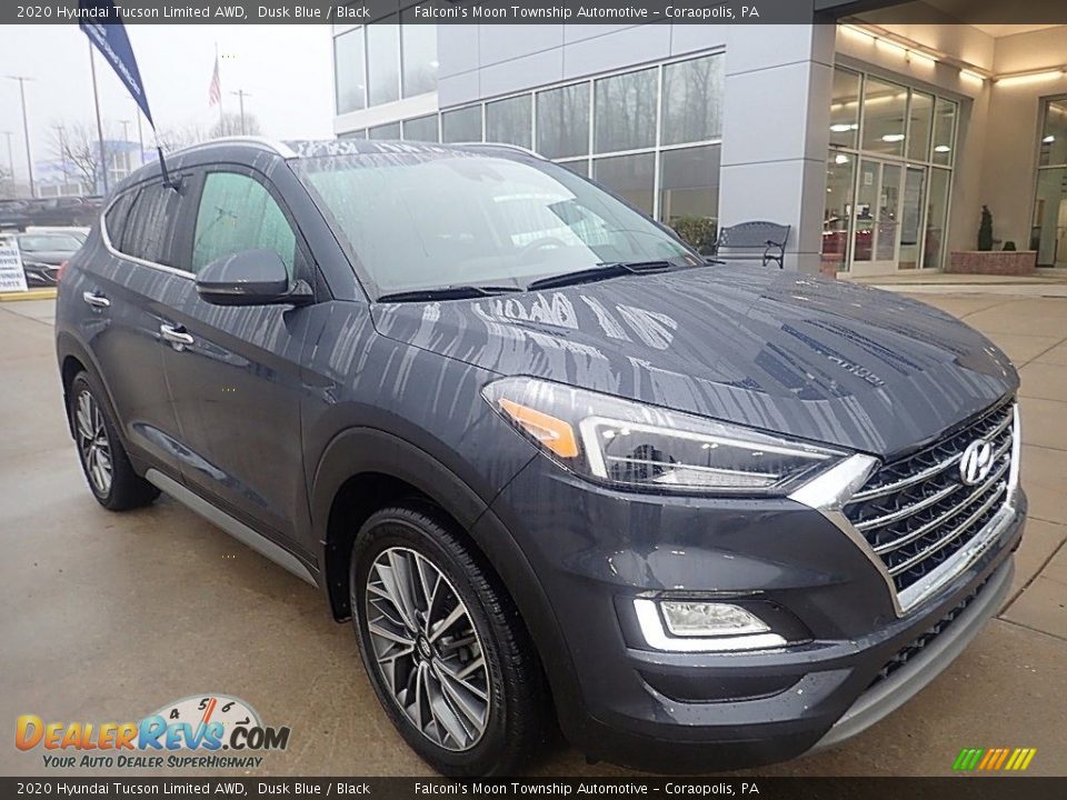 2020 Hyundai Tucson Limited AWD Dusk Blue / Black Photo #9