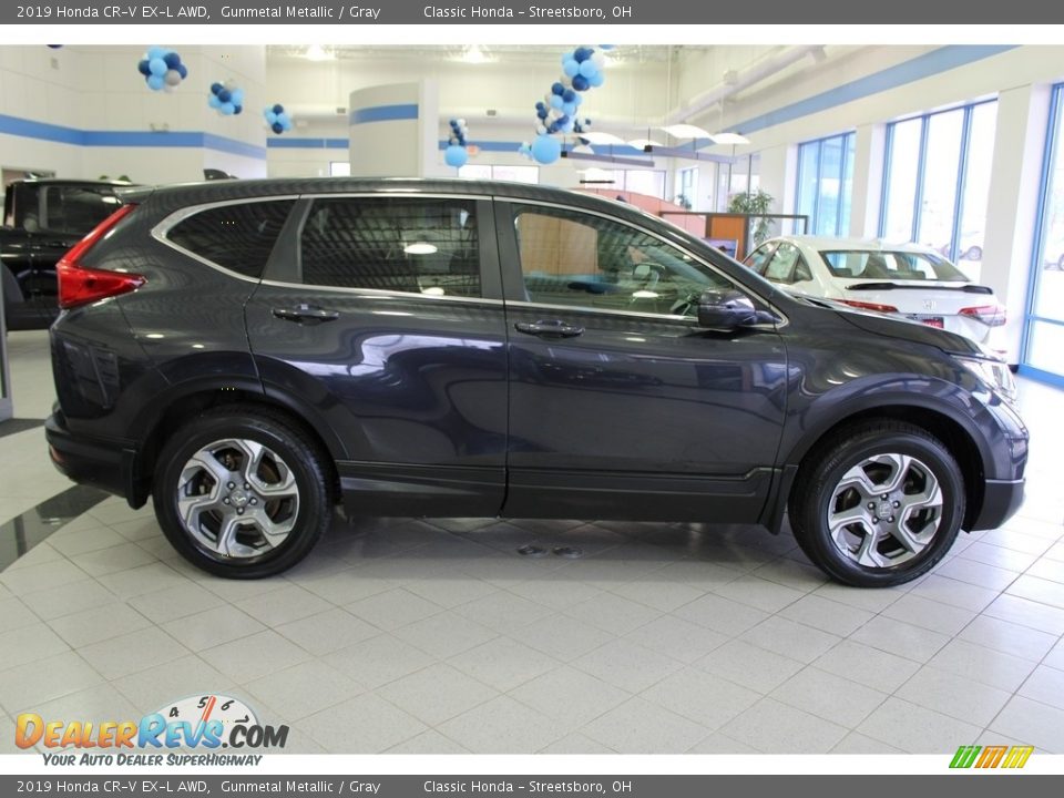 2019 Honda CR-V EX-L AWD Gunmetal Metallic / Gray Photo #6