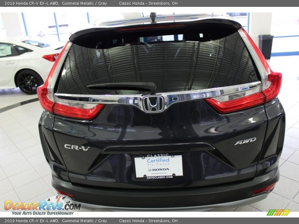 2019 Honda CR-V EX-L AWD Gunmetal Metallic / Gray Photo #9