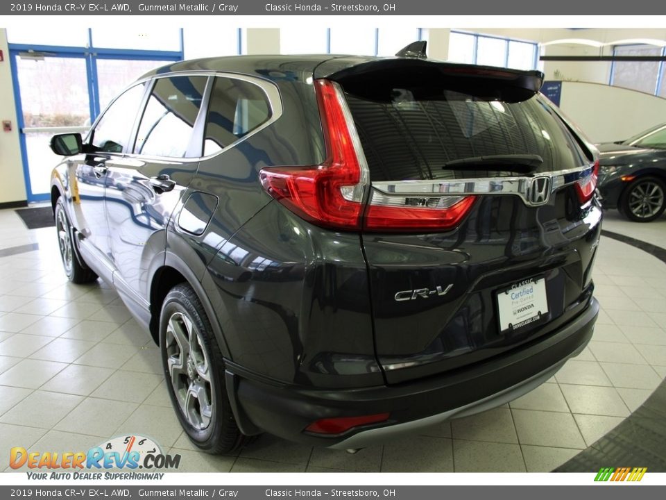 2019 Honda CR-V EX-L AWD Gunmetal Metallic / Gray Photo #10