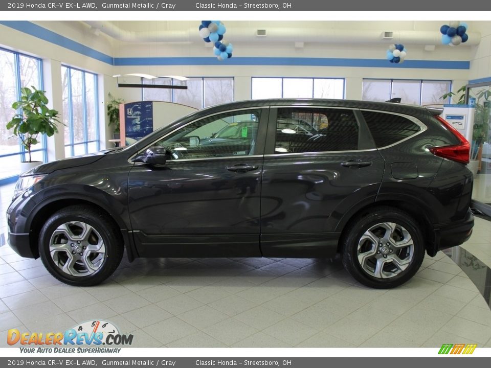 2019 Honda CR-V EX-L AWD Gunmetal Metallic / Gray Photo #12