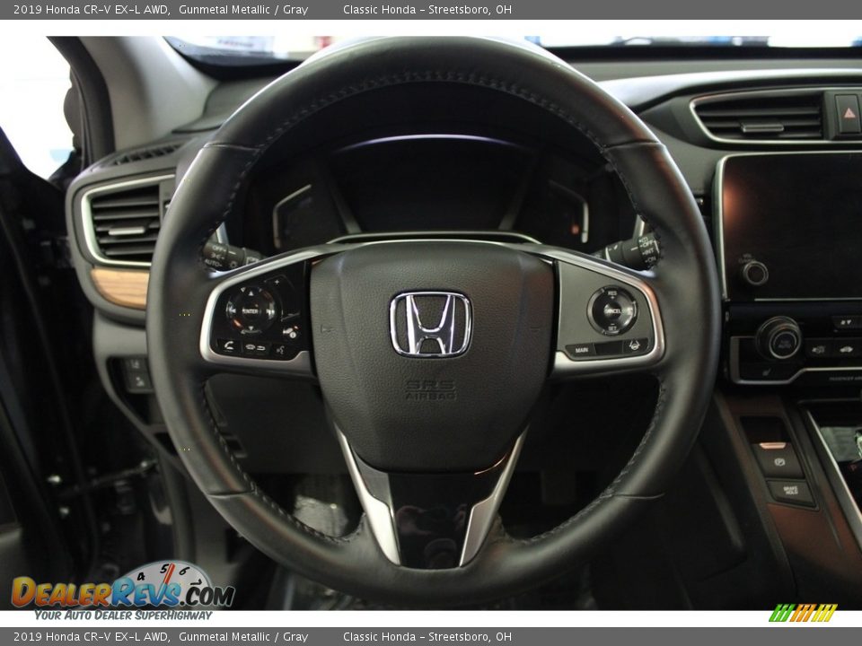 2019 Honda CR-V EX-L AWD Gunmetal Metallic / Gray Photo #19
