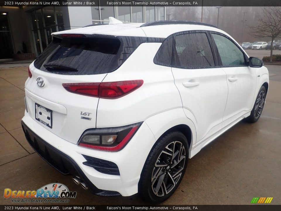 2023 Hyundai Kona N Line AWD Lunar White / Black Photo #2