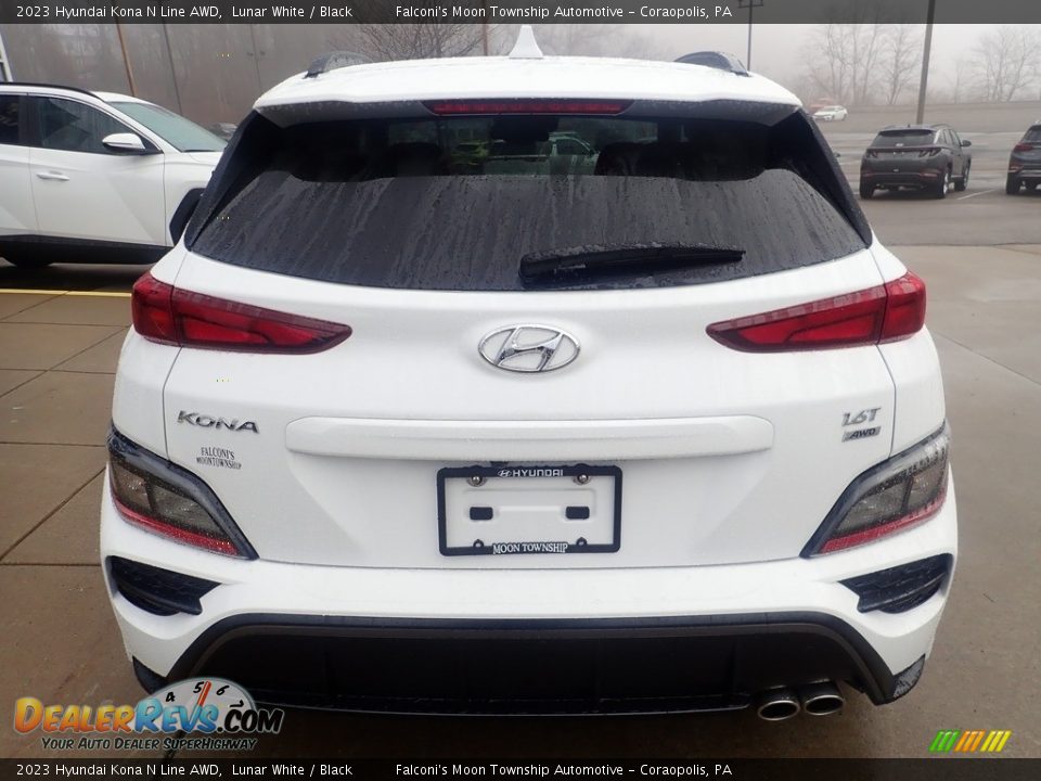 2023 Hyundai Kona N Line AWD Lunar White / Black Photo #3