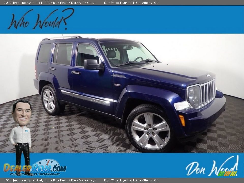 2012 Jeep Liberty Jet 4x4 True Blue Pearl / Dark Slate Gray Photo #1