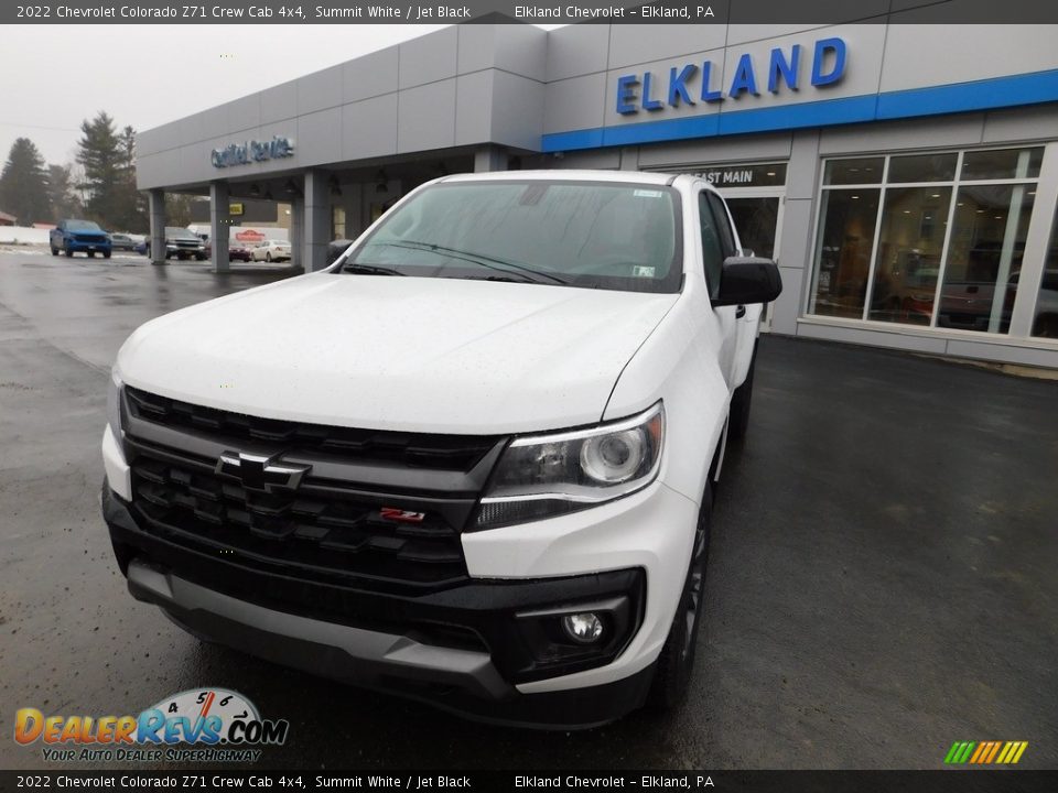 2022 Chevrolet Colorado Z71 Crew Cab 4x4 Summit White / Jet Black Photo #3