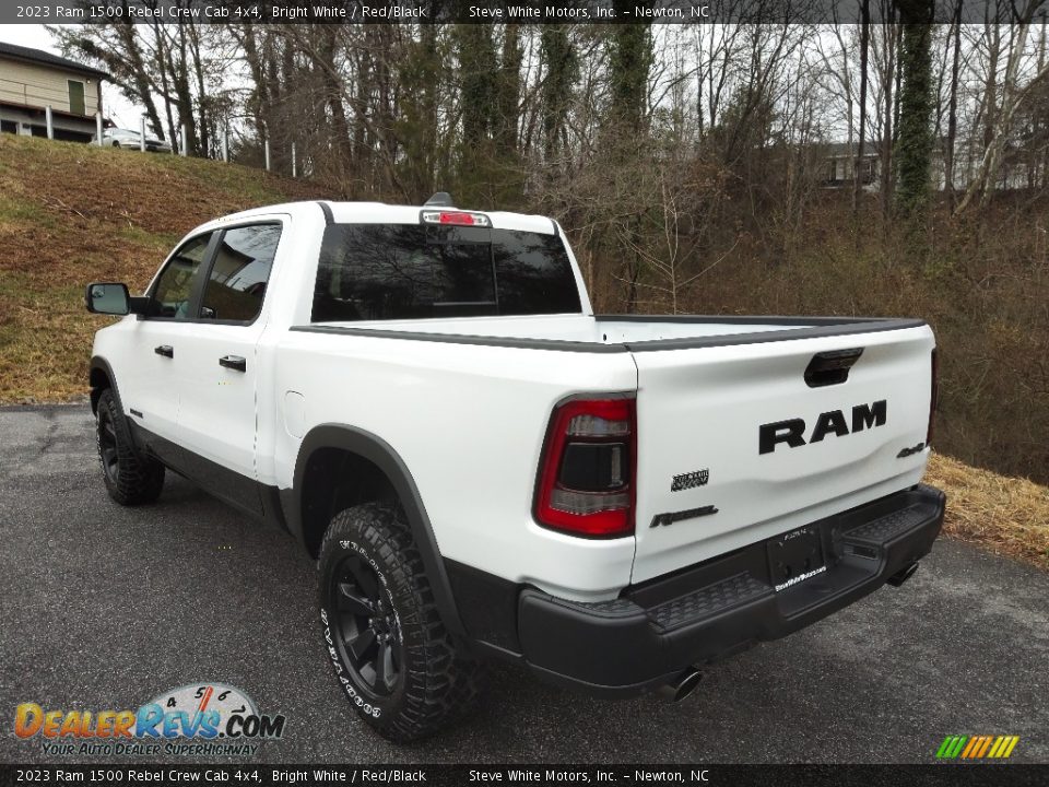 2023 Ram 1500 Rebel Crew Cab 4x4 Bright White / Red/Black Photo #9