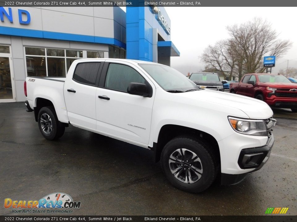 2022 Chevrolet Colorado Z71 Crew Cab 4x4 Summit White / Jet Black Photo #6