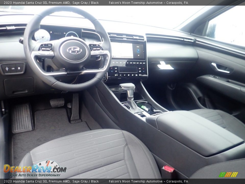 Black Interior - 2023 Hyundai Santa Cruz SEL Premium AWD Photo #13