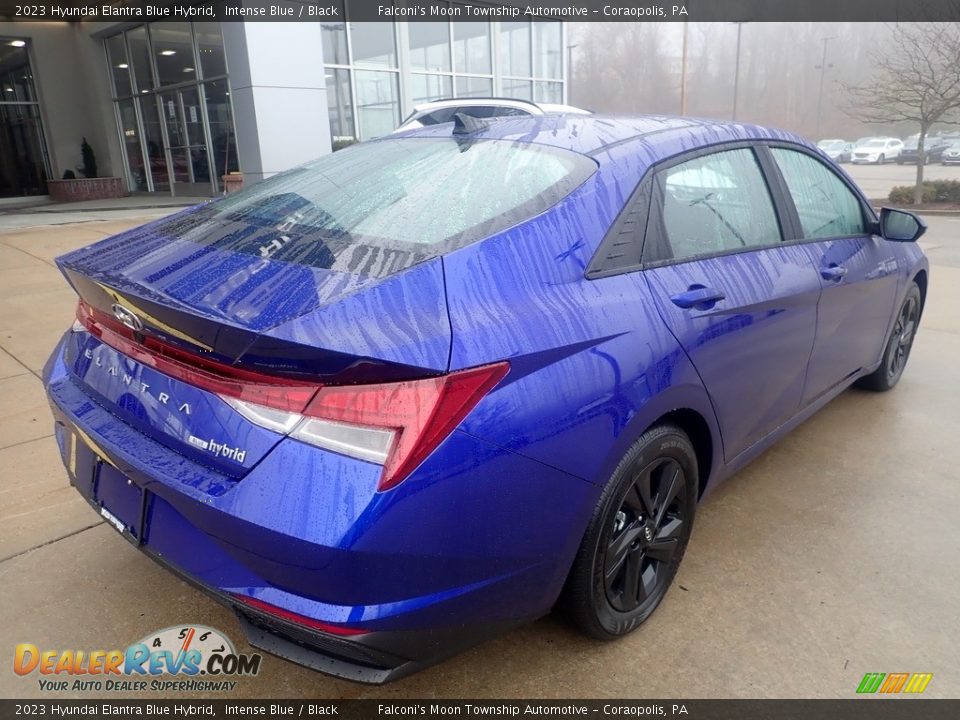 2023 Hyundai Elantra Blue Hybrid Intense Blue / Black Photo #2