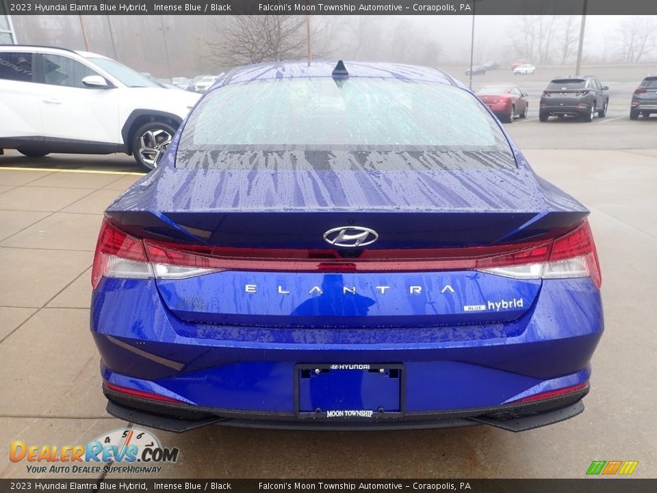 2023 Hyundai Elantra Blue Hybrid Intense Blue / Black Photo #3