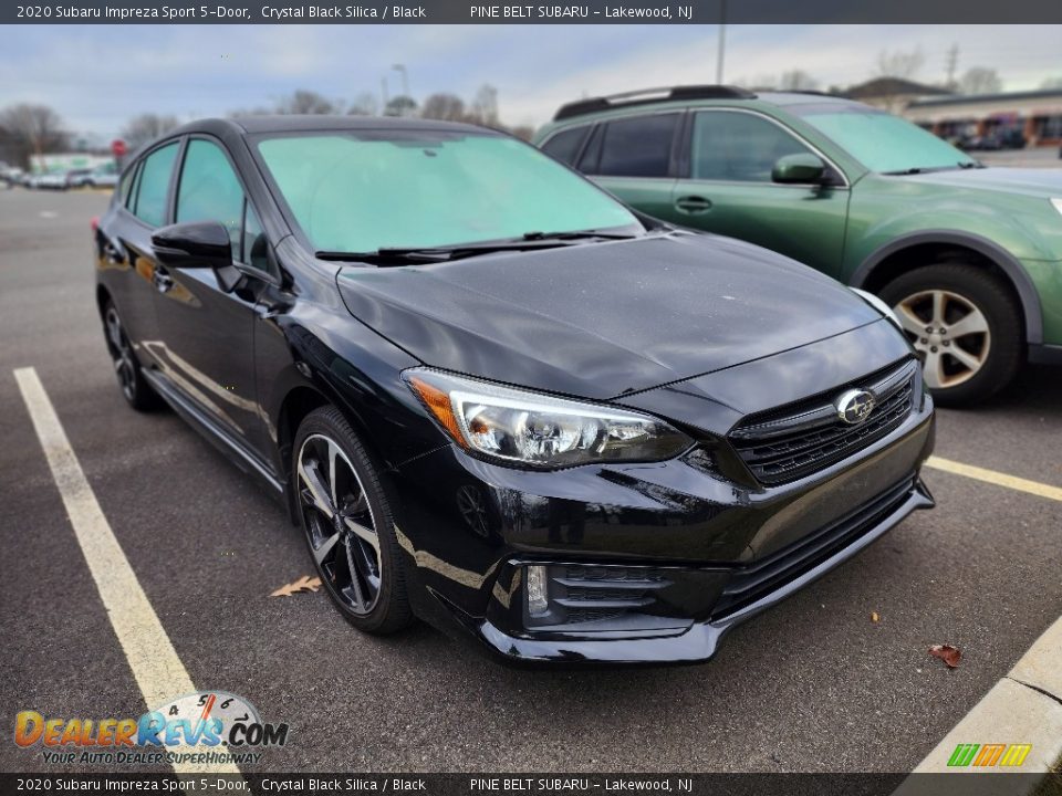 2020 Subaru Impreza Sport 5-Door Crystal Black Silica / Black Photo #3